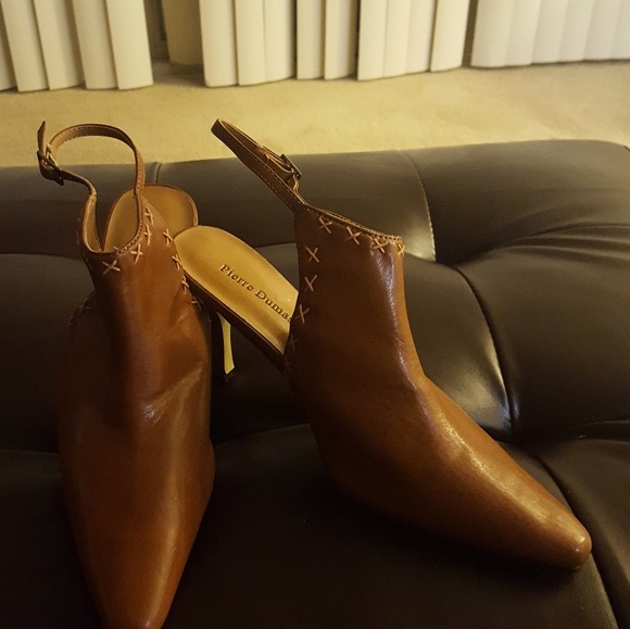 Pierre Dumas Sling Back Pointy Toe Shoes Size 8.5M - Picture 4 of 6